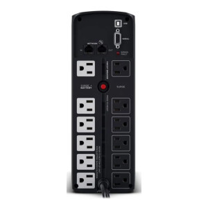 CyberPower CP1350PFCLCD Mini-Tower UPS, UL Rated, Energy Star certified, 12× NEMA 5-15R
